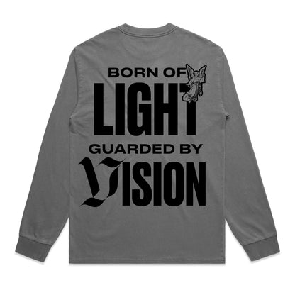 Vision LS Tee-Faded Grey
