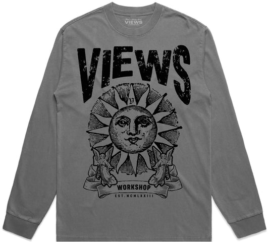 Vision LS Tee-Faded Grey