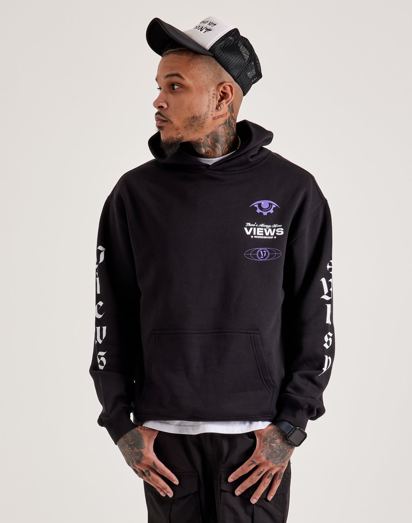 Double Printed Logo Relax Hoodie