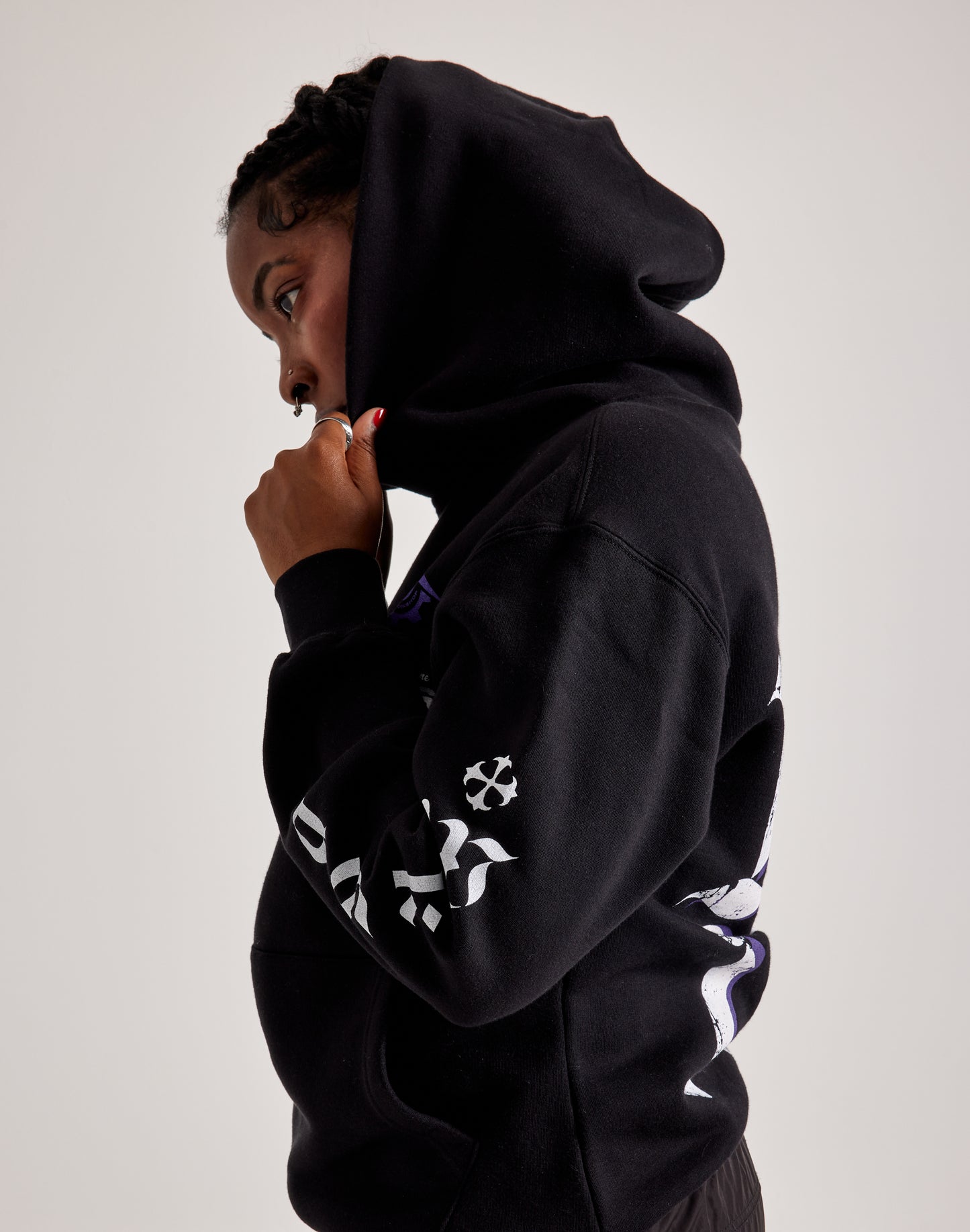 Double Printed Logo Relax Hoodie