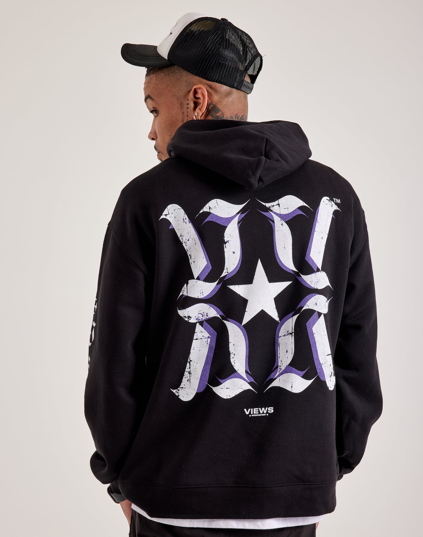 Double Printed Logo Relax Hoodie